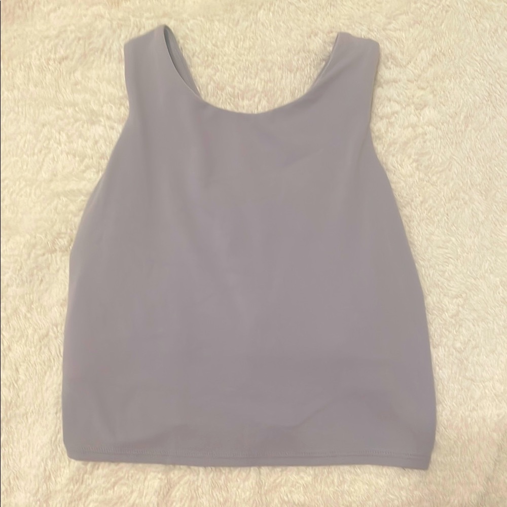 Athleta Gray Fitted Tank Top